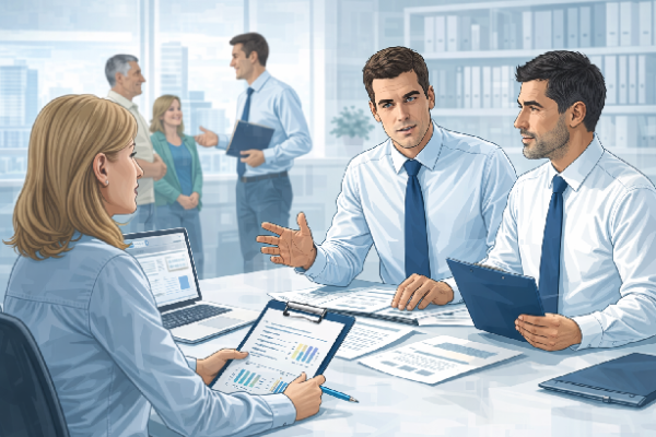 independent claims adjuster at work in office in miami, fl